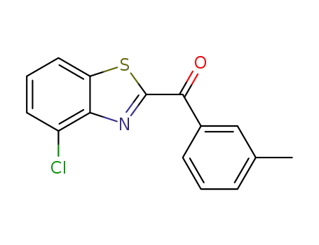 Molecular Structure of 1268700-05-5 (4-chloro-2-(3-methylbenzoyl)benzothiazole)