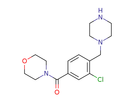 4-[[3-chloro-4-(piperazin-1-ylmethyl)phenyl]carbonyl]morpholine
