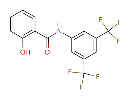 Molecular Structure of 744-58-1 (Benzamide, N-[3,5-bis(trifluoromethyl)phenyl]-2-hydroxy-)