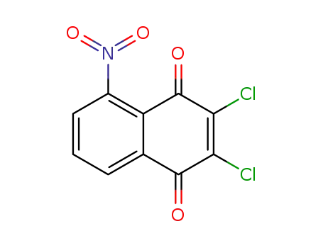 Molecular Structure of 22360-86-7 (2,3-DICHLORO-5-NITRO-1,4-NAPHTHOQUINONE)