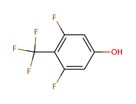 Molecular Structure of 116640-11-0 (Phenol, 3,5-difluoro-4-(trifluoromethyl)-)