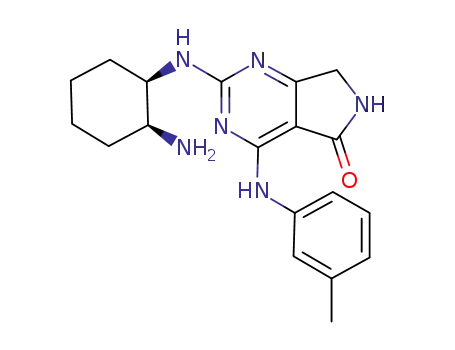 2-((1R,2S)-2-aminocyclohexylamino)-4-(m-tolylamino)-6,7-dihydro-5H-pyrrolo[3,4-d]pyrimidin-5-one
