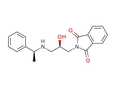 Molecular Structure of 1309774-76-2 (2-[(2R)-2-hydroxy-3-[[(1S)-1-phenylethyl]amino]propyl]isoindoline-1,3-dione)