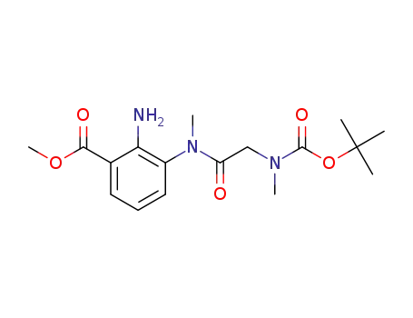 methyl 2-amino-3-(2-(tert-butoxycarbonyl(methyl)amino)-N-methylacetamido)benzoate