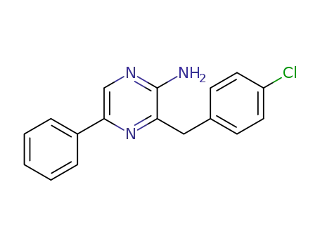 2-amino-3-(4-chlorobenzyl)-5-phenylpyrazine
