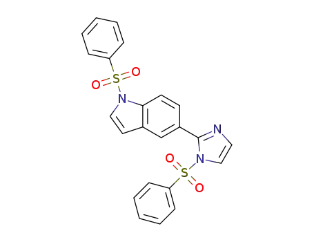 1-(phenylsulfonyl)-5-(1-(phenylsulfonyl)-1H-imidazol-2-yl)-1H-indole