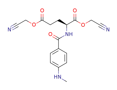 Molecular Structure of 1379609-56-9 (dicyanomethyl N-[4-(methylamino)benzoyl]-L-glutamic acid)