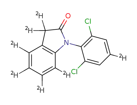 1-(2,6-dichlorophenyl-[4-D])-1,3-dihydro-indol-2-one-[3,3,4,5,6,7-D<sub>6</sub>]