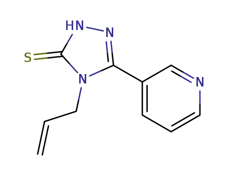 Molecular Structure of 80570-89-4 (4-ALLYL-5-PYRIDIN-3-YL-4H-1,2,4-TRIAZOLE-3-THIOL)