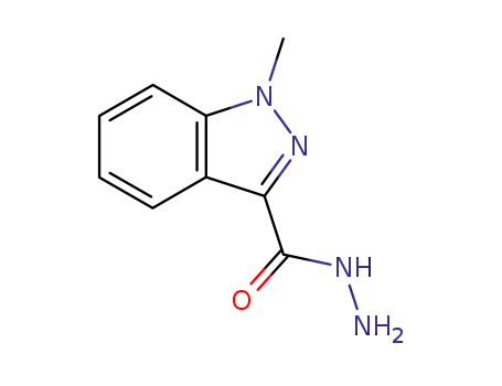 Molecular Structure of 90558-67-1 (1-methyl-1H-indazole-3-carbohydrazide)