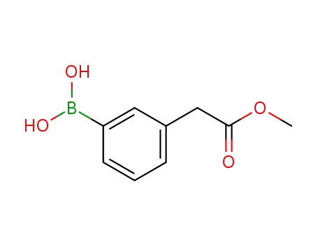 Molecular Structure of 643094-11-5 (3-(2-Methoxy-2-oxoethyl)phenylboronic acid)
