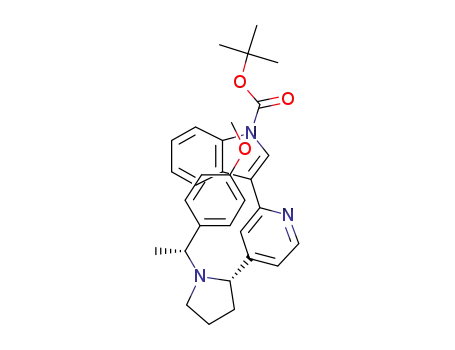 3-(4-{(S)-1-[(R)-1-(4-Methoxy-phenyl)-ethyl]-pyrrolidin-2-yl}-pyridin-2-yl)-indole-1-carboxylic acid tert-butyl ester