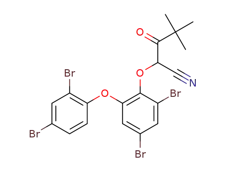 2-(2-(2,4-dibromophenoxy)-4,6-dibromophenoxy)-4,4-dimethyl-3-oxopentanenitrile