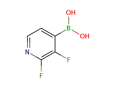 Molecular Structure of 1263374-42-0 (2,3-Difluoropyridine-4-boronic acid)