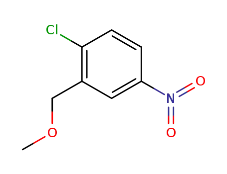 Molecular Structure of 101513-52-4 (Benzene, 1-chloro-2-(methoxymethyl)-4-nitro-)