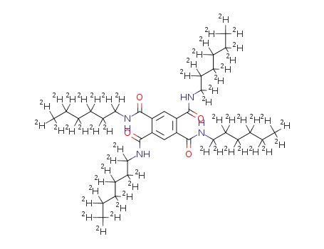 Molecular Structure of 1430423-57-6 (N,N’,N’’,N’’’-((6,6,6,5,5,4,4,3,3,2,2,1,1-d<sub>13</sub>)-tetrahexyl)benzene-1,2,4,5-tetracarboxamide)