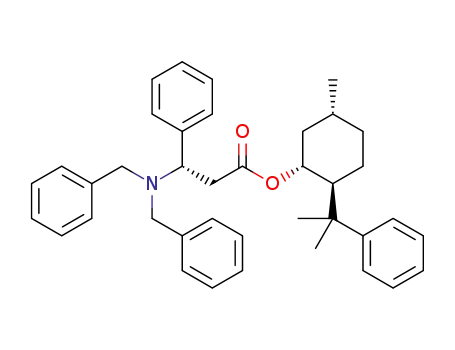 (1'R,2'S,5'R)-2'-(2''-phenylpropan-2''-yl)-5'-methylcyclohexyl (S)-3-(N,N-dibenzylamino)-3-phenylpropanoate