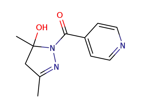 (5-hydroxy-3,5-dimethyl-4,5-dihydro-1H-pyrazol-1-yl)(pyridin-4-yl)methanone
