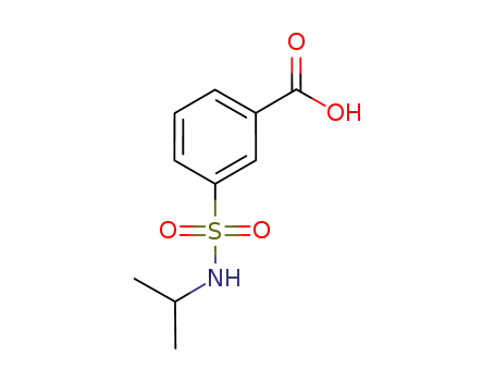 Molecular Structure of 716358-46-2 (3-(N-IsopropylsulfaMoyl)benzoic acid)