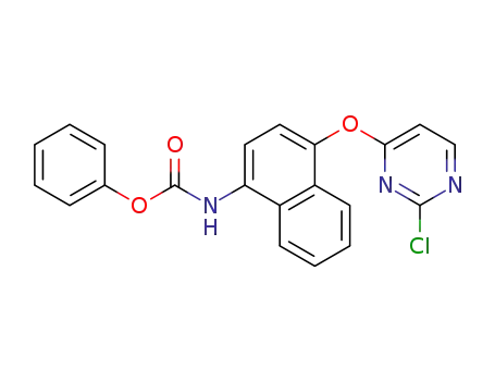 phenyl (4-((2-chloropyrimidin-4-yl)oxy)naphthalen-1-yl)carbamate