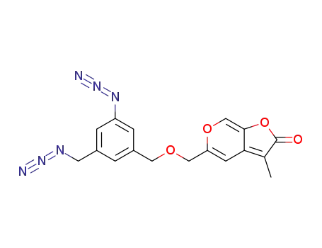 5-(3-azido-5-(azidomethyl)benzyloxy)methyl-3-methyl-2H-furo[2,3-c]pyran-2-one