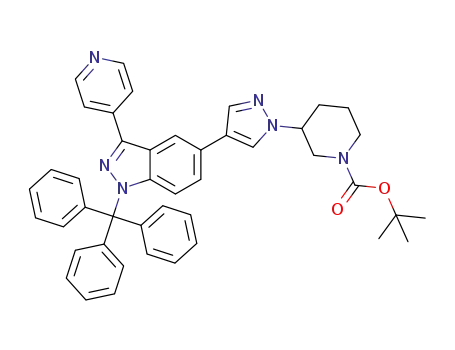 tert-butyl 3-(4-(3-(pyridin-4-yl)-1-trityI-1H-indazol-5-yl)-1H-pyrazoI-1-yl)piperidine-1-carboxylate