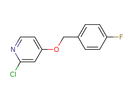 Molecular Structure of 924311-93-3 (Pyridine, 2-chloro-4-[(4-fluorophenyl)methoxy]-)