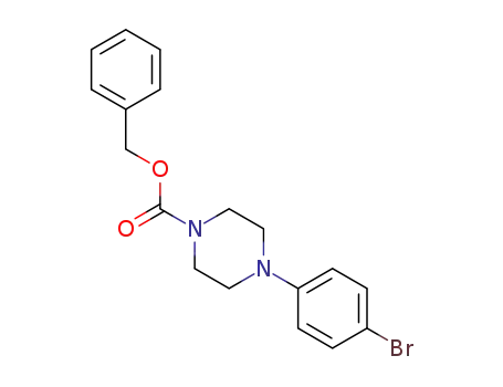Molecular Structure of 1150271-33-2 (Benzyl4-(4-bromophenyl)piperazine-1-carboxylate)