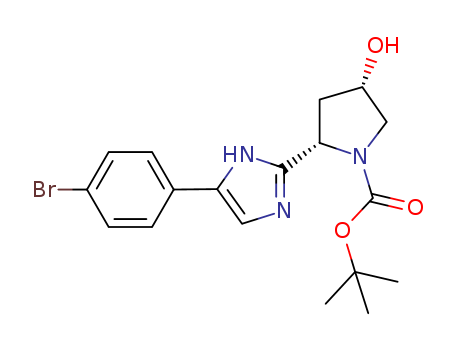 (2S,4S)-tert-butyl 2-(5-(4-bromophenyl)-1H-imidazol-2-yl)-4-hydroxypyrrolidine-1-carboxylate