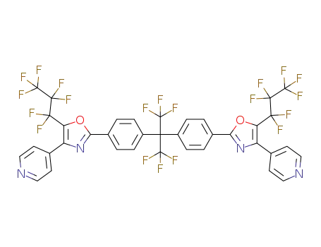 2,2-bis[4-(5-heptafluoropropyl-4-(4-pyridyl)oxazol-2-yl)phenyl]hexafluoropropane