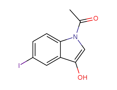 1-(3-Hydroxy-5-iodo-1h-indol-1-yl)ethanone