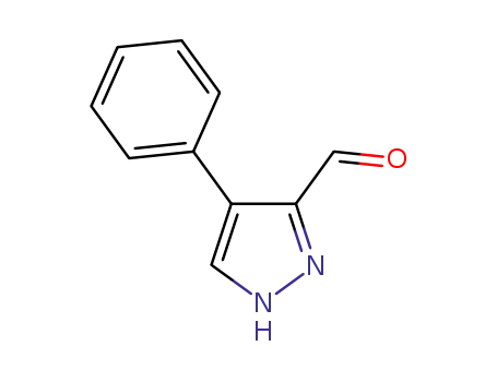 Molecular Structure of 499216-06-7 (4-Phenyl-1H-pyrazole-3-carbaldehyde)