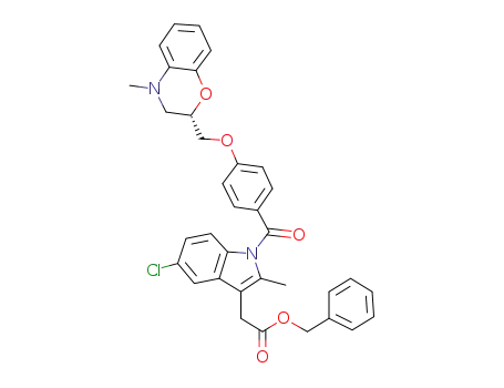 benzyl [5-chloro-2-methyl-1-(4-{[(2S)-4-methyl-3,4-dihydro-2H-1,4-benzoxazin-2-yl]methoxy}benzoyl)-1H-indol-3-yl]acetate