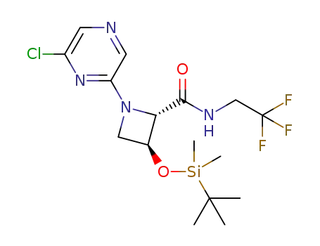 (2S,3S)-3-{[tert-butyl(dimethyl)silyl]oxy}-1-(6-chloropyrazin-2-yl)-N-(2,2,2-trifluoroethyl)azetidine-2-carboxamide