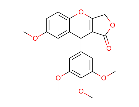 9-(3,4,5-trimethoxyphenyl)-6-methoxy-3,9-dihydro-1H-furo[3,4-b]chromen-1-one