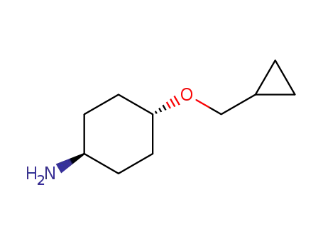 Molecular Structure of 919799-80-7 (Trans- 4-(cyclopropylMethoxy)cyclohexanaMine)
