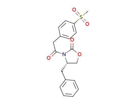 (S)-4-benzyl-3-[2-(4-methanesulfonyl-phenyl)-acetyl]-oxazolidin-2-one