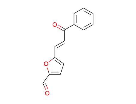 Molecular Structure of 122945-22-6 ((E)-5-(3-oxo-3-phenylprop-1-enyl)furan-2-carbaldehyde)