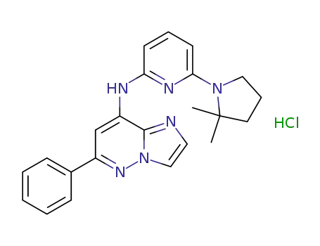 N-(6-(2,2-dimethylpyrrolidin-1-yl)pyridin-2-yl)-6-phenylimidazo[1,2-b]pyridazin-8-amine hydrochloride