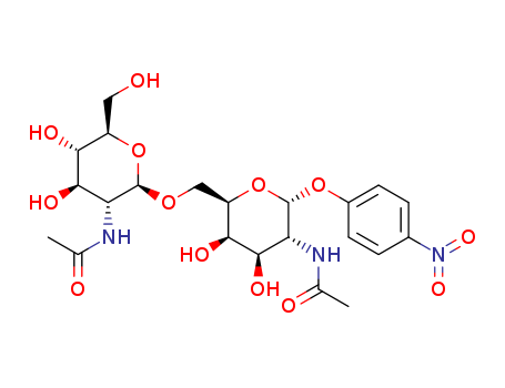 4-Nitrophenyl 2-Acetamido-2-deoxy-(6-O-2-acetamido-2-deoxy-b-D-glucopyranosyl)-a-D-galactopyranoside