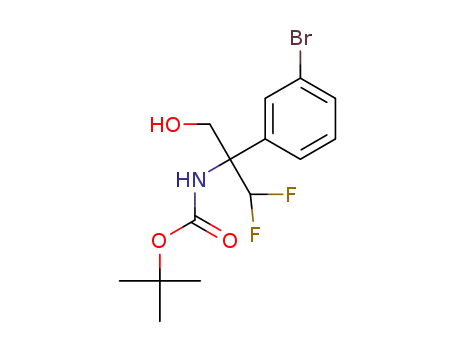 [1-(3-Bromo-phenyl)-2,2-difluoro-1-hydroxymethyl-ethyl]-carbamic acid tert-butyl ester