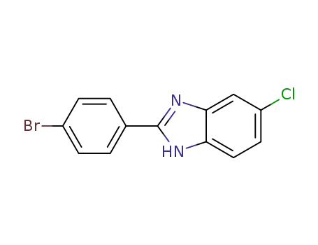 Molecular Structure of 946386-78-3 (2-(4-BroMophenyl)-5-chlorobenziMidazole, 95%)