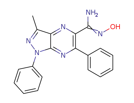 1,6-diphenyl-3-methyl-1H-pyrazolo[3,4-b]pyrazine-5-carboxamidoxime