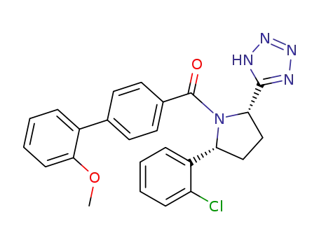((2R,5S)-2-(2-chlorophenyl)-5-(1H-tetrazol-5-yl)pyrrolidin-1-yl)(2'-methoxy-[1,1'-biphenyl]-4-yl)methanone
