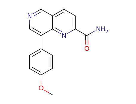 8-(4-methoxyphenyl)-1,6-naphthyridine-2-carboxamide