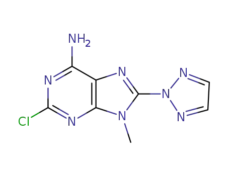 2-chloro-9-methyl-8-(2H-1,2,3-triazol-2-yl)-9H-purin-6-amine