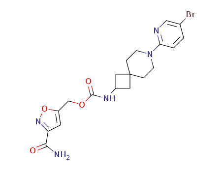3-carbamoylisoxazol-5-ylmethyl[7-(5-bromopyridin-2-yl)-7-azaspiro[3.5]non-2-yl]carbamate
