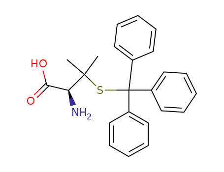 Molecular Structure of 150025-01-7 (H-D-PEN(TRT)-OH)
