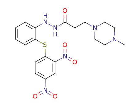 N'-{2-[(2,4-dinitrophenyl)thio]phenyl}-3-(4-methylpiperazin-1-yl)propanehydrazide