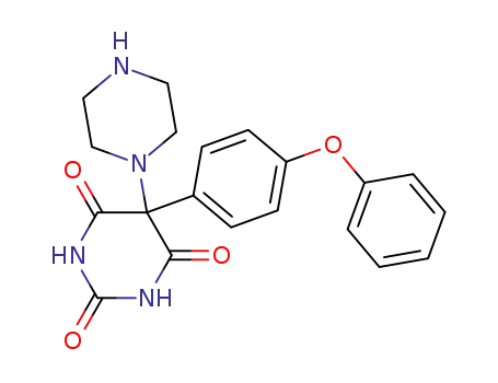 5-(4-phenoxyphenyl)-5-(piperazin-1-yl)pyrimidine-2,4,6 (1H,3H,5H)-trione
